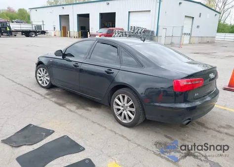 2013 Audi A6 3.0T Premium from USA, damaged, VIN WAUGGBFC0DN045713